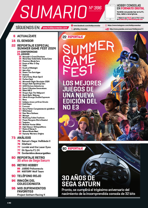 HOBBY CONSOLAS Nº 396