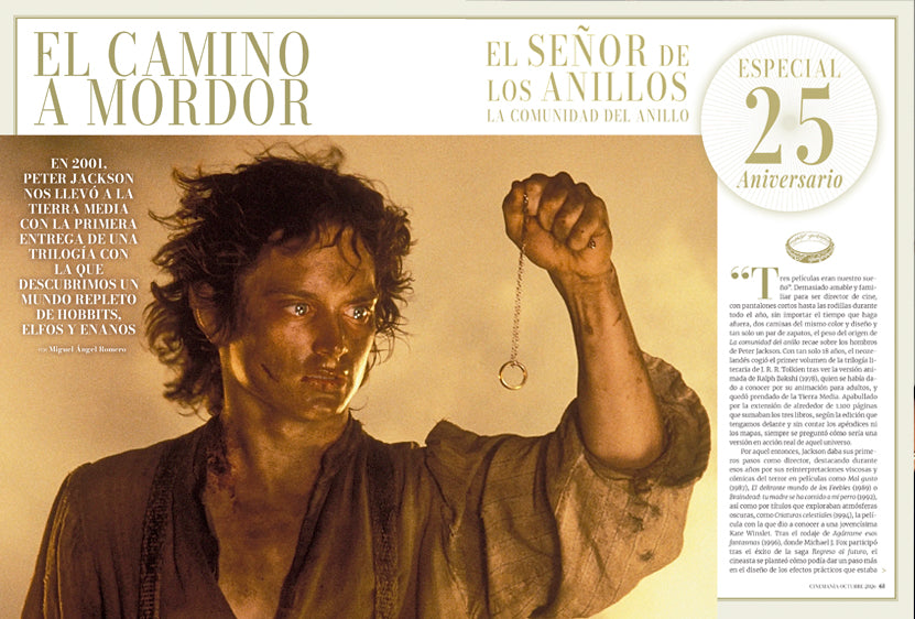 * Cinemanía Nº 373 Portada 25 años El Señor de los Anillos